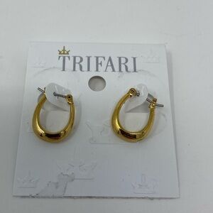 Faux Gold Trifari Earrings
